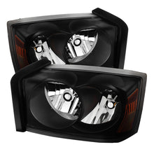 Carregar imagem no visualizador da galeria, Xtune Dodge Dakota 05-07 Crystal Headlights Black HD-JH-DDAK05-AM-BK