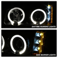 Carregar imagem no visualizador da galeria, Spyder Chevy Silverado 1500 03-06 Projector LED Halo LED Amber Reflctr Blk PRO-YD-CS03-AM-BK