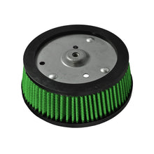 Load image into Gallery viewer, Green Filter Harley Screaming Eagle 3-Hole Filter - ID 5.3in. / Base 6.38in. / 5.67in. / H 2.25in.