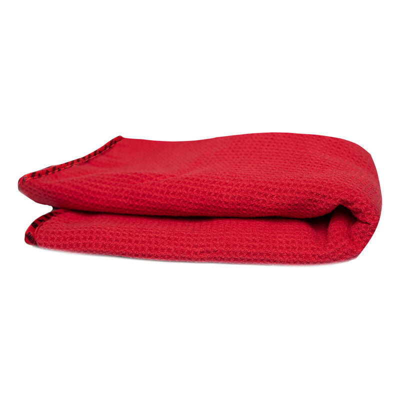 Chemical Guys Waffle Weave Glass & Window Microfiber Towel - 24in x 16in - Red (P48)