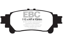 Carregar imagem no visualizador da galeria, EBC 10+ Lexus RX350 3.5 (Japan) Extra Duty Rear Brake Pads