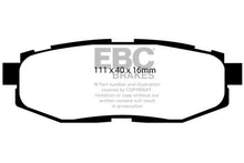 Carregar imagem no visualizador da galeria, EBC 05-08 Subaru Tribeca 3.0 Extra Duty Rear Brake Pads