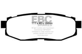 EBC 05-08 Subaru Tribeca 3.0 Extra Duty Rear Brake Pads