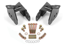 Carregar imagem no visualizador da galeria, BMR 64-72 Chevy Chevelle Rear Control Arm Relocation Brackets - Black Hammertone