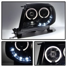 Carregar imagem no visualizador da galeria, Spyder Toyota Tacoma 05-11 Projector Headlights LED Halo LED Blk Smke PRO-YD-TT05-HL-BSM
