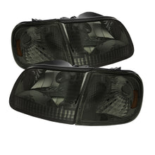Carregar imagem no visualizador da galeria, Xtune Ford F150 97-03 / Expedition 97-02 Crystal Headlights w/Corner Smoke HD-JH-FF15097-SET-AM-SM