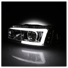 Carregar imagem no visualizador da galeria, Spyder GMC Sierra 1500/2500/3500 99-06 V2 Projector Headlights - DRL - Chrome PRO-YD-CDE00V2-LB-C