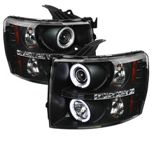 Carregar imagem no visualizador da galeria, Spyder Chevy Silverado 1500 07-13 Projector Headlights CCFL Halo LED Blk PRO-YD-CS07-CCFL-BK