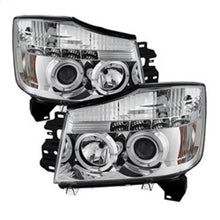 Carregar imagem no visualizador da galeria, Spyder Nissan Titan 04-14/Armada 04-07 Projector Headlights LED Halo LED Chrm PRO-YD-NTI04-HL-C