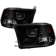 Carregar imagem no visualizador da galeria, xTune Dodge Ram 2009-2014 Halo LED Projector Headlights - Black Smoke PRO-JH-DR09-CFB-BSM