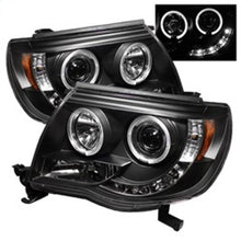 Carregar imagem no visualizador da galeria, Spyder Toyota Tacoma 05-11 Projector Headlights LED Halo LED Black High H1 Low H1 PRO-YD-TT05-HL-BK