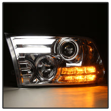 Carregar imagem no visualizador da galeria, Spyder Dodge Ram 09-12 Projector Headlights Light Bar DRL Chrome PRO-YD-DR09-LBDRL-C