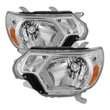 Carregar imagem no visualizador da galeria, Xtune Toyota Tacoma 2012-2015 OEM Style Headlights Chrome HD-JH-TTA12-AM-C