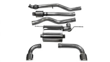 Carregar imagem no visualizador da galeria, Corsa 12-14 BMW 335i Sedan AWD F30 3in Polished Touring Dual Rear Single 3.5in Tip Cat-Back Exhaust