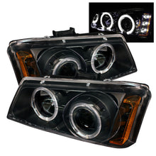 Carregar imagem no visualizador da galeria, Spyder Chevy Silverado 1500 03-06 Projector LED Halo LED Amber Reflctr Blk PRO-YD-CS03-AM-BK