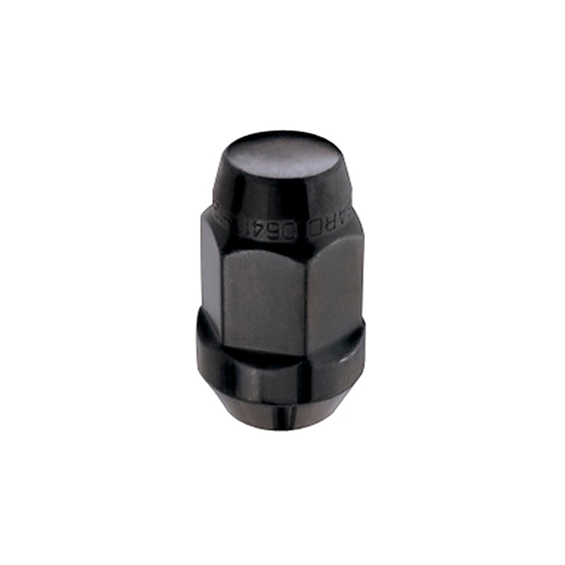Porca sextavada McGard (estilo protuberante do assento cônico) M14X1,5 / 22 mm hexagonal / 1,635 pol. Comprimento (pacote com 4) - Preto