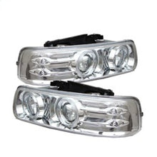 Carregar imagem no visualizador da galeria, Spyder Chevy Silverado 1500/2500 99-02Projector Headlights LED Halo LED Chrome PRO-YD-CS99-HL-C