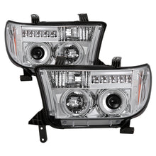 Carregar imagem no visualizador da galeria, Spyder Toyota Tundra 07-13 Projector Headlights LED Halo LED Chrm PRO-YD-TTU07-HL-C