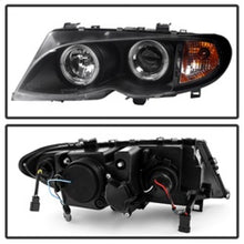 Carregar imagem no visualizador da galeria, Spyder BMW E46 3-Series 02-05 4DR Projector Headlights 1PC LED Halo Blk PRO-YD-BMWE4602-4D-AM-BK