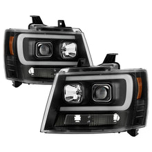 Carregar imagem no visualizador da galeria, Spyder Chevy Suburban 1500/2500 07-14 Tahoe 07-14 LED Headlights Black PRO-YD-CSUB07V2PL-BK