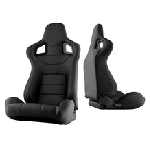 Carregar imagem no visualizador da galeria, Xtune Scs Style Racing Seat Pu (Double Slider) Black/Black Passenger Side RST-SCS-01-BK-PA