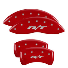 Carregar imagem no visualizador da galeria, MGP Front set 2 Caliper Covers Engraved Front SRT4 Red finish silver ch