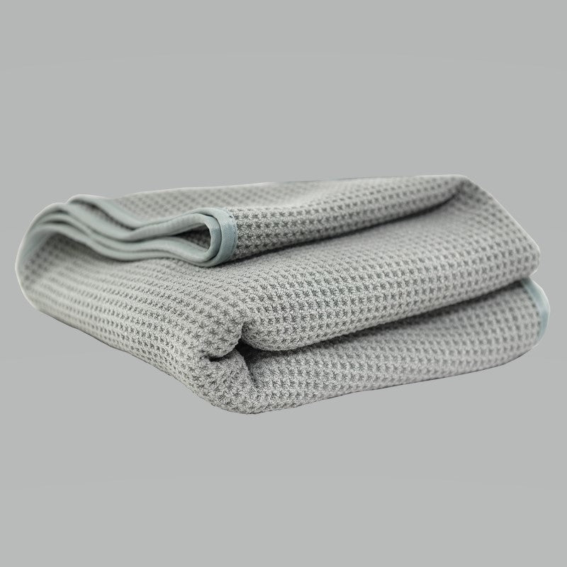 Chemical Guys Waffle Weave Gray Matter Microfiber Drying Towel - 36in x 25in (P12)