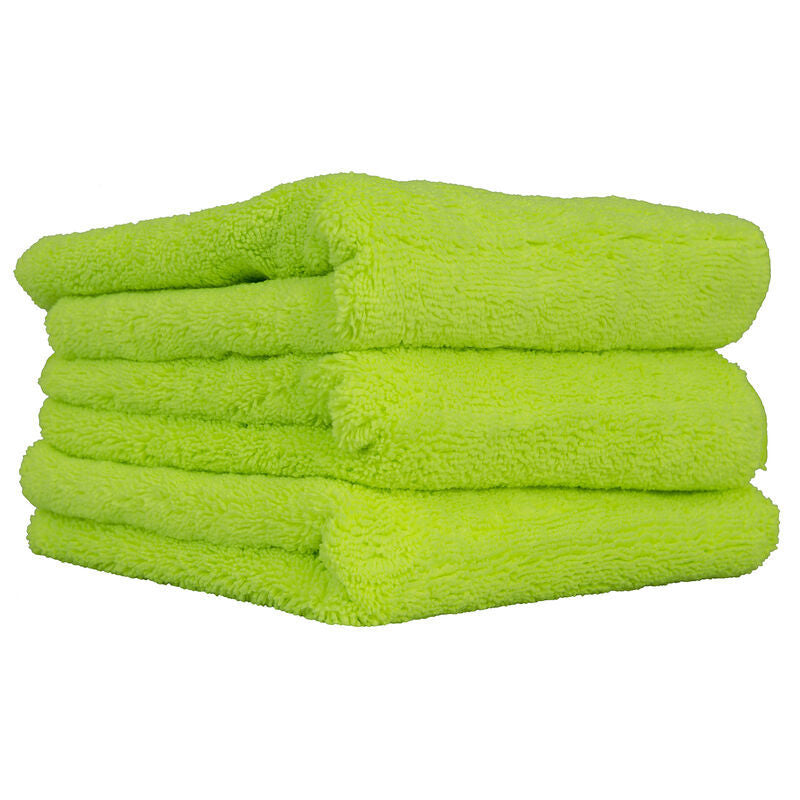 Chemical Guys El Gordo Thick Professional Microfiber Towel - 16.5in x 16.5in - Green - 3 Pack (P16)