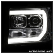 Carregar imagem no visualizador da galeria, Spyder GMC Sierra 1500/2500/3500 07-13 V2 Projector Headlights - Chrome PRO-YD-GS07V2-LBDRL-C