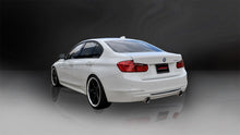 Carregar imagem no visualizador da galeria, Corsa 12-14 BMW 335i Sedan AWD F30 3in Polished Touring Dual Rear Single 3.5in Tip Cat-Back Exhaust