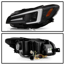 Carregar imagem no visualizador da galeria, Spyder Subaru Impreza WRX 15-20 Halogen High-Power LED Headlights- Black PRO-YD-SWRX15HALAP-SBSEQ-BK