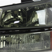 Carregar imagem no visualizador da galeria, Xtune Chevy Silverado 2500HD 03-06 Crystal Headlights w/ Amber Lights Smoke HD-JH-CSIL03-AM-SM-SET