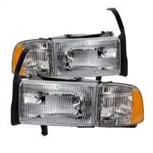 Carregar imagem no visualizador da galeria, Xtune Dodge Ram 1500 94-01 OEM Style Headlights w/ Corner Chrome HD-JH-DR94-OE-C