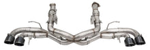 Carregar imagem no visualizador da galeria, Corsa 2020 Corvette C8 3in Xtreme Cat-Back Exhaust 4.5in Black Quad Tips - Deletes stock AFM Valve