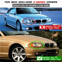 Carregar imagem no visualizador da galeria, Spyder BMW E46 3-Series 04-06 2 DR Projector Halogen Model- LED Halo Smke PRO-YD-BMWE4604-2DR-HL-SM