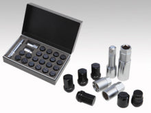 Carregar imagem no visualizador da galeria, Rays M12x1.50 19mm Hex w/ 2 Piece Double Lock Nut Set - Black