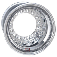 Carregar imagem no visualizador da galeria, Weld Wide 5 XL Direct MT 15x14 / 5x10.25 BP / 5in. BS Polished Assembly - No BL w/Black 6-Dzus Cvr
