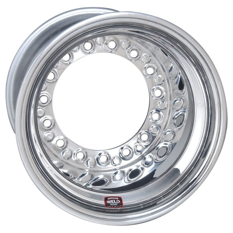Weld Wide 5 XL Direct MT 15x14 / 5x10.25 BP / 5in. BS Polished - Inner BL w/6-Dzus Tabs / No Cover