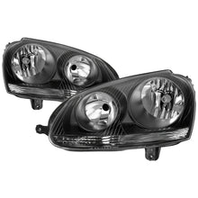 Carregar imagem no visualizador da galeria, xTune Volkswagen Golf 06-09 OEM Style Headlights Black - OEM Black HD-JH-VJ06-BK