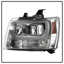 Carregar imagem no visualizador da galeria, Spyder 07-14 Chevy Suburban/1500/2500/Tahoe V2 Projector Headlights Chrome PRO-YD-CSUB07V2-DRL-C