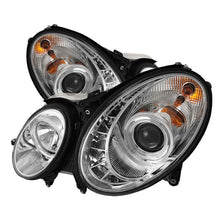 Carregar imagem no visualizador da galeria, Spyder Mercedes Benz E-Class 03-06 Projector Headlights Halogen - DRL Chrm PRO-YD-MBW21103-DRL-C