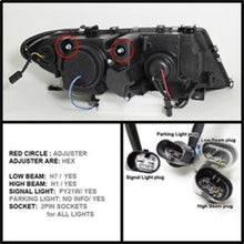 Carregar imagem no visualizador da galeria, Spyder BMW E46 3-Series 02-05 4DR Projector Headlights 1PC LED Halo Blk PRO-YD-BMWE4602-4D-AM-BK