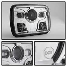 Carregar imagem no visualizador da galeria, Xtune Rectangular SeaLED Beam 7X6 Inch LED Headlights ( High/Low Beam ) Chrome PRO-JH-7X6LED-HL-C