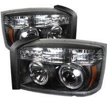 Carregar imagem no visualizador da galeria, Spyder Dodge Dakota 05-07 Projector Headlights LED Halo Black High H1 Low H1 PRO-YD-DDAK05-BK