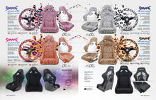 Load image into Gallery viewer, FRP Bucket Seat PRISMA- SAVAGE Edition w/ White Pearlized Back Snow Leopard Print- Large