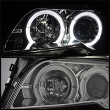 Carregar imagem no visualizador da galeria, Spyder BMW E46 3-Series 04-06 2 DR Projector Halogen Model- LED Halo Smke PRO-YD-BMWE4604-2DR-HL-SM