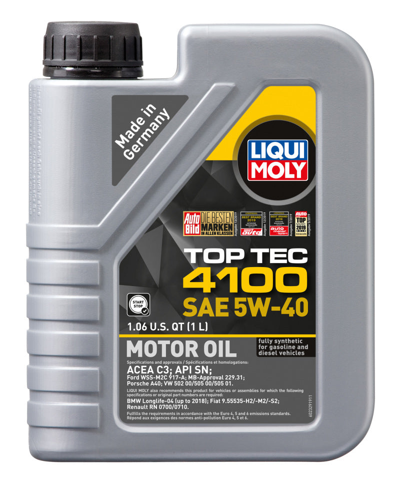 LIQUI MOLY 1L Top Tec 4100 Motor Oil 5W40