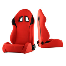 Carregar imagem no visualizador da galeria, Xtune Xm-Ii Racing Seat Pu (Double Slider) Red/Black Driver Side RST-XM2-01-RDB-DR