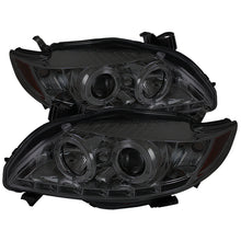 Carregar imagem no visualizador da galeria, Spyder Toyota Corolla 09-10 Projector Headlights LED Halo DRL Smke High H1 Low H1 PRO-YD-TC09-DRL-SM
