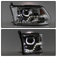 Carregar imagem no visualizador da galeria, xTune Dodge Ram 2009-2014 Halo LED Projector Headlights - Chrome PRO-JH-DR09-CFB-C